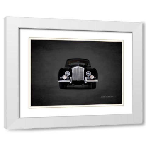 Bentley Continental 1952 White Modern Wood Framed Art Print with Double Matting by Rogan, Mark