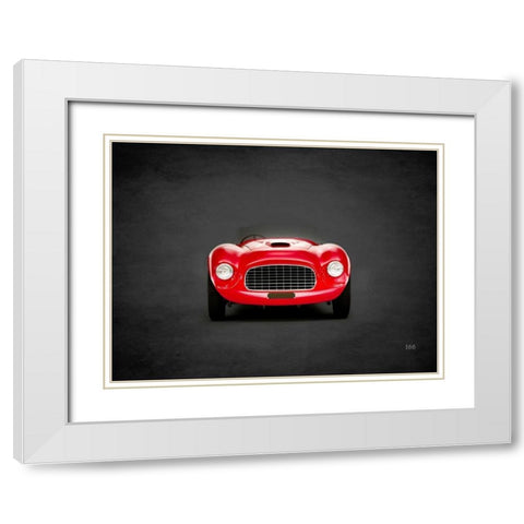 Ferrari 166 1948 White Modern Wood Framed Art Print with Double Matting by Rogan, Mark