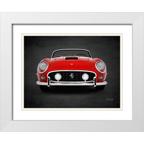 Ferrari 250 GT White Modern Wood Framed Art Print with Double Matting by Rogan, Mark