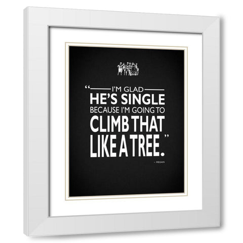 Bridesmaids Climb Like A Tree White Modern Wood Framed Art Print with Double Matting by Rogan, Mark