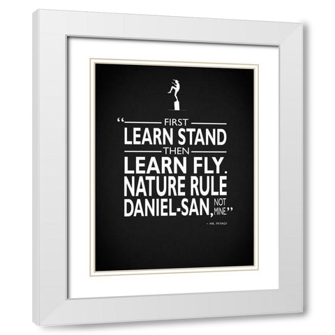 Karate Kid Nature Rule White Modern Wood Framed Art Print with Double Matting by Rogan, Mark