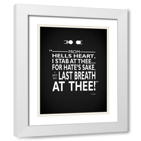 Star Trek- Spit Last Breath White Modern Wood Framed Art Print with Double Matting by Rogan, Mark