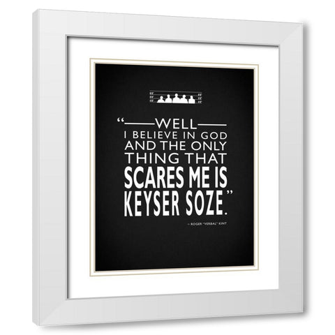 The Usual Suspects - Scares White Modern Wood Framed Art Print with Double Matting by Rogan, Mark