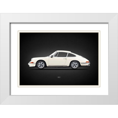 Porsche 912 1967 White Modern Wood Framed Art Print with Double Matting by Rogan, Mark