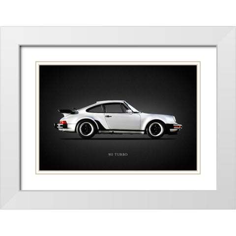 Porsche 930 911 Turbo 1984 White Modern Wood Framed Art Print with Double Matting by Rogan, Mark