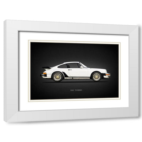 Porsche 930 Turbo 1978 White Modern Wood Framed Art Print with Double Matting by Rogan, Mark