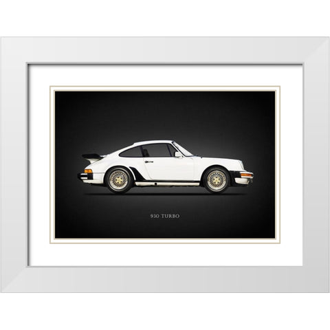 Porsche 930 Turbo 1978 White Modern Wood Framed Art Print with Double Matting by Rogan, Mark