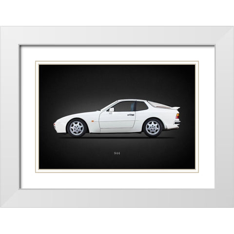 Porsche 944 SE 1992 White Modern Wood Framed Art Print with Double Matting by Rogan, Mark