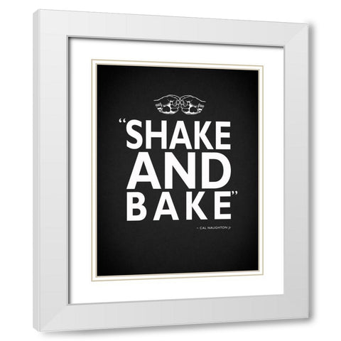 Shake and Bake White Modern Wood Framed Art Print with Double Matting by Rogan, Mark