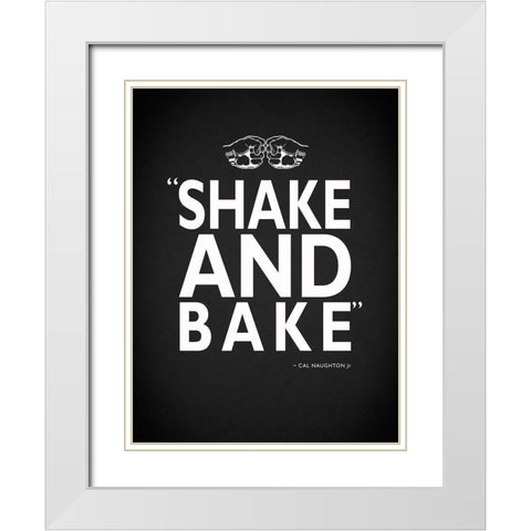 Shake and Bake White Modern Wood Framed Art Print with Double Matting by Rogan, Mark