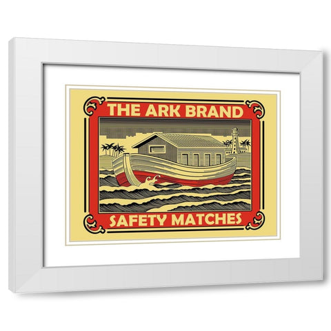 The Ark Brand White Modern Wood Framed Art Print with Double Matting by Rogan, Mark