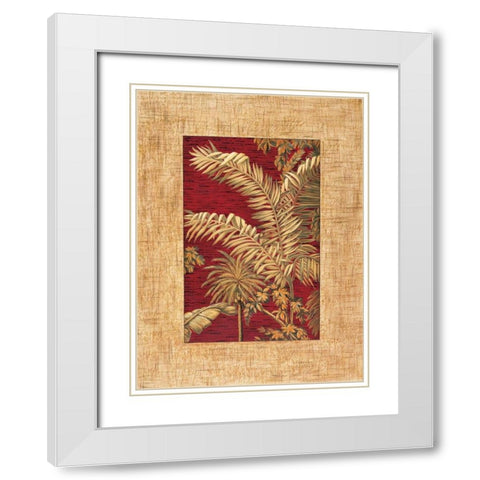 Tropical I White Modern Wood Framed Art Print with Double Matting by Blanco, Samuel