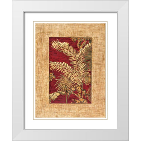 Tropical I White Modern Wood Framed Art Print with Double Matting by Blanco, Samuel