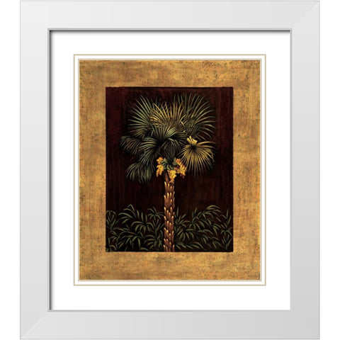 Tropical Paradise I White Modern Wood Framed Art Print with Double Matting by Blanco, Samuel