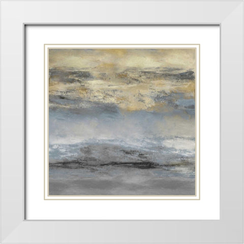 Terra White Modern Wood Framed Art Print with Double Matting by Messina, Jake