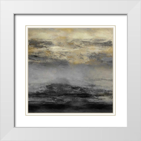 Terra Midnight White Modern Wood Framed Art Print with Double Matting by Messina, Jake