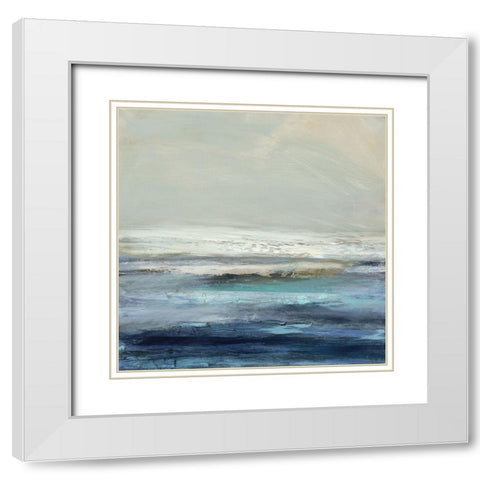 In Motion White Modern Wood Framed Art Print with Double Matting by Messina, Jake