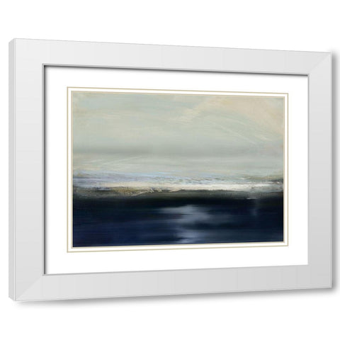 Land and Sky II White Modern Wood Framed Art Print with Double Matting by Messina, Jake
