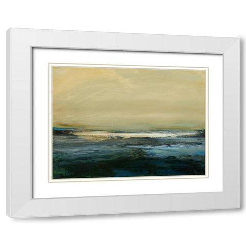 Land and Sky III White Modern Wood Framed Art Print with Double Matting by Messina, Jake
