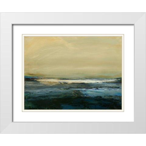 Land and Sky III White Modern Wood Framed Art Print with Double Matting by Messina, Jake