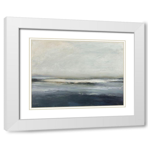 Land and Sky IV White Modern Wood Framed Art Print with Double Matting by Messina, Jake
