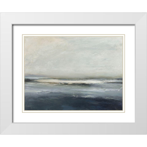 Land and Sky IV White Modern Wood Framed Art Print with Double Matting by Messina, Jake