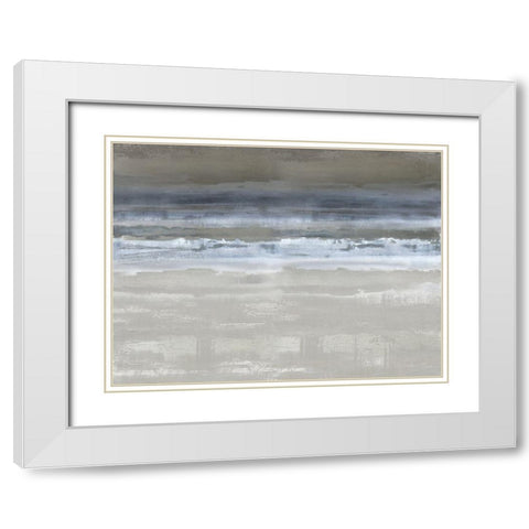 Midnight Movement White Modern Wood Framed Art Print with Double Matting by Messina, Jake