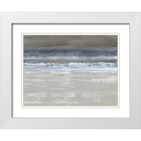 Midnight Movement White Modern Wood Framed Art Print with Double Matting by Messina, Jake