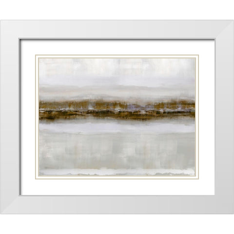 Reflections in Sienna White Modern Wood Framed Art Print with Double Matting by Messina, Jake