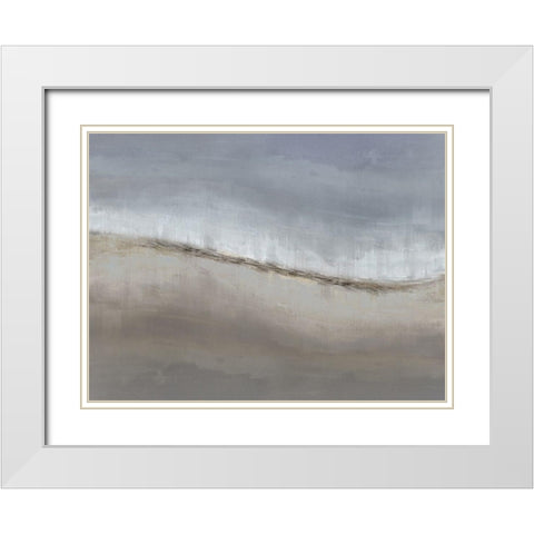 Ascending White Modern Wood Framed Art Print with Double Matting by Messina, Jake
