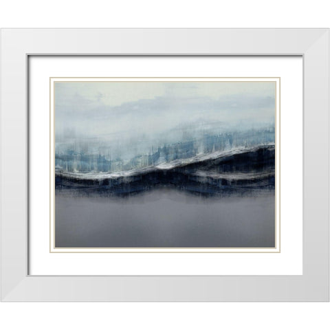 Ascending Gray White Modern Wood Framed Art Print with Double Matting by Messina, Jake