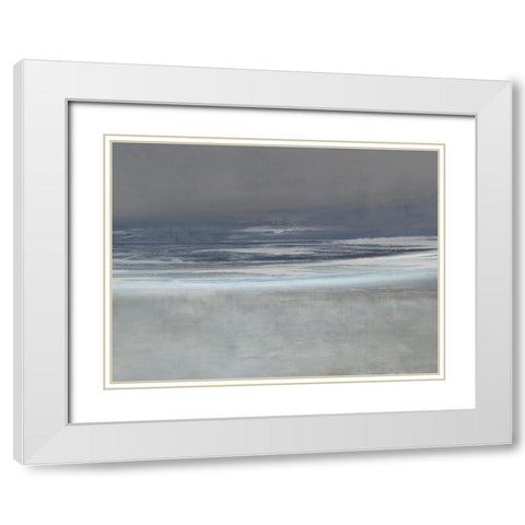 View at Dusk White Modern Wood Framed Art Print with Double Matting by Messina, Jake