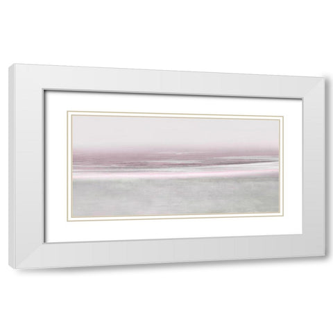 Blush Reflection White Modern Wood Framed Art Print with Double Matting by Messina, Jake