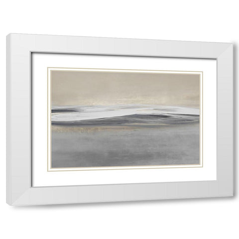 Reflective I White Modern Wood Framed Art Print with Double Matting by Messina, Jake