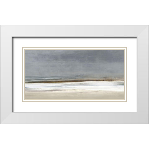 Sunlit White Modern Wood Framed Art Print with Double Matting by Messina, Jake