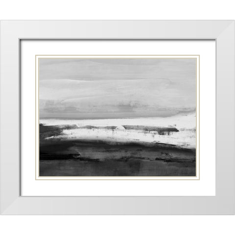 Midnight Passage I White Modern Wood Framed Art Print with Double Matting by Messina, Jake