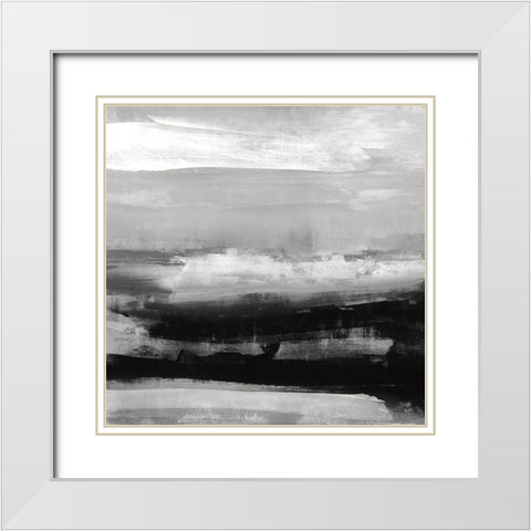 Midnight Passage III White Modern Wood Framed Art Print with Double Matting by Messina, Jake