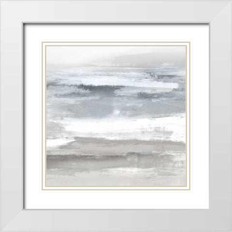 Neutral Passage II White Modern Wood Framed Art Print with Double Matting by Messina, Jake