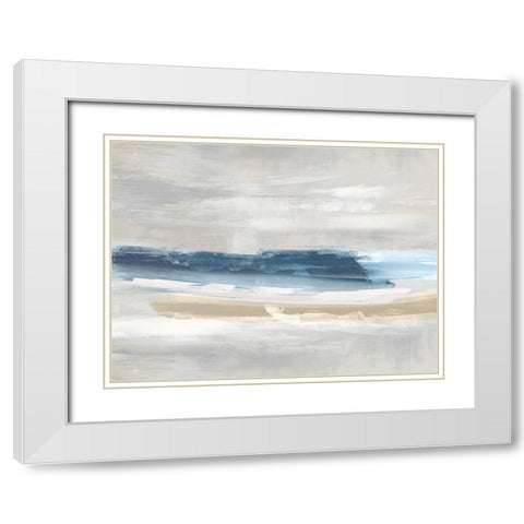 Unify I White Modern Wood Framed Art Print with Double Matting by Messina, Jake