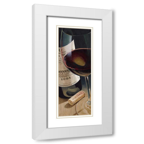 Bordeaux White Modern Wood Framed Art Print with Double Matting by Ferreri, Stefano