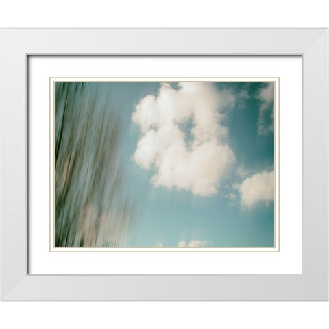 Cloud Formations White Modern Wood Framed Art Print with Double Matting by Plank, Savanah
