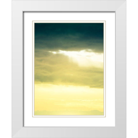 Cloud Formations White Modern Wood Framed Art Print with Double Matting by Plank, Savanah