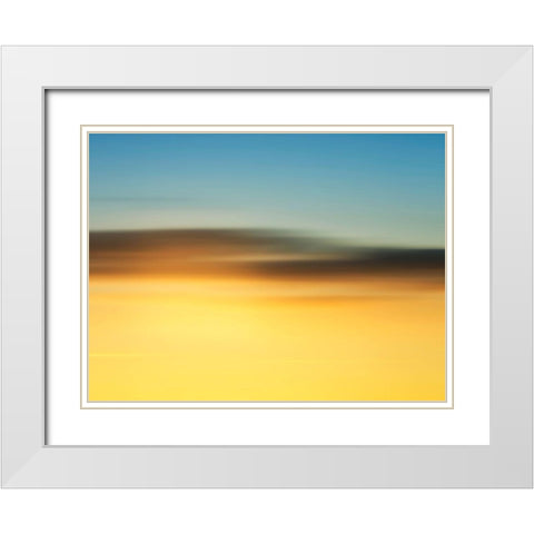 Cloud Formations White Modern Wood Framed Art Print with Double Matting by Plank, Savanah