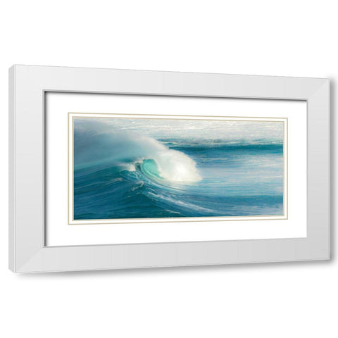 Jaws - Maui White Modern Wood Framed Art Print with Double Matting by Bennion, Scott