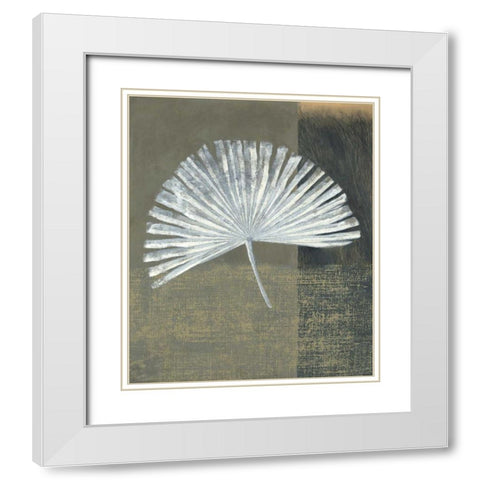 Palmetto White Modern Wood Framed Art Print with Double Matting by Peterson, Steve