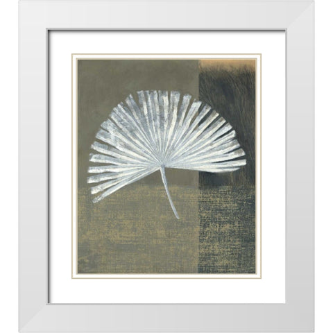 Palmetto White Modern Wood Framed Art Print with Double Matting by Peterson, Steve