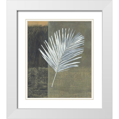 Kentia White Modern Wood Framed Art Print with Double Matting by Peterson, Steve