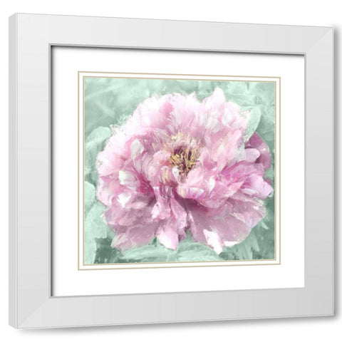 Solo Blush II White Modern Wood Framed Art Print with Double Matting by Sullivan, Shawna