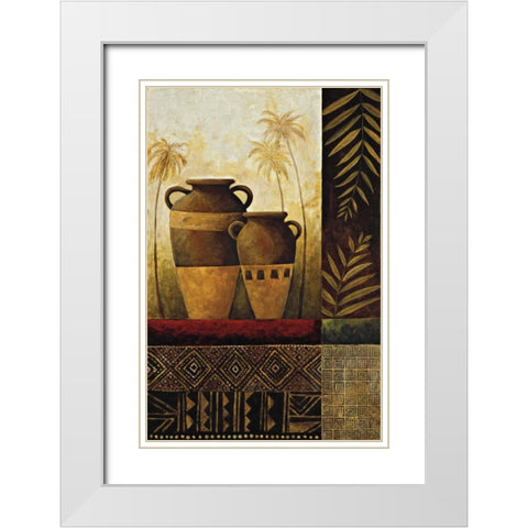 Treasures I White Modern Wood Framed Art Print with Double Matting by Williamson, Sarah