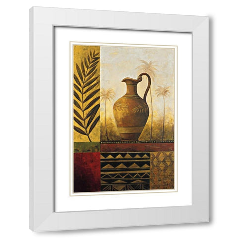 Treasures II White Modern Wood Framed Art Print with Double Matting by Williamson, Sarah